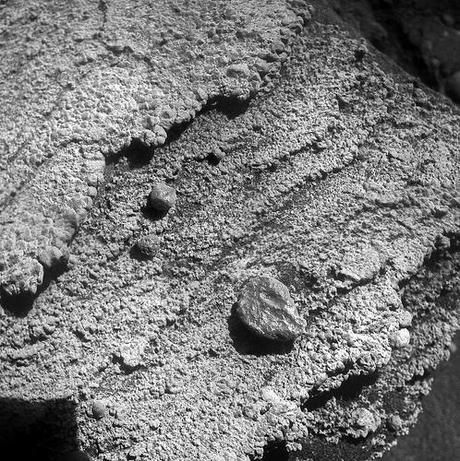 Opportunity sol 3378 Microscopic Imager mosaic -  Black Shoulder