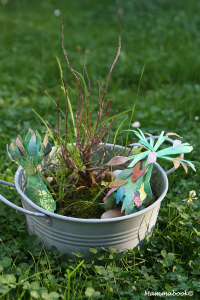 Fairy garden con il cartone delle uova – Fairy Garden with egg carton