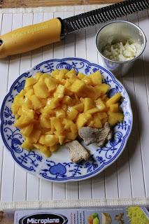 Pollo al mango. Mango Chicken.