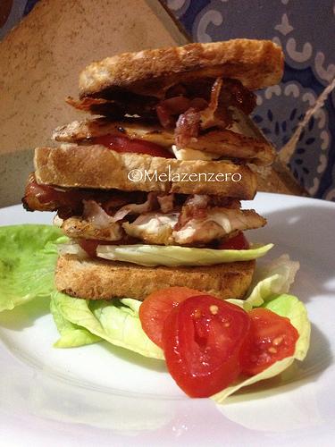 sandwich di pollo grigliato al barbecue