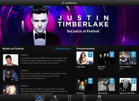 iTunes Festival London 2013 iPad