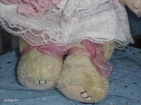 shabbychic,Teddy con i fiori