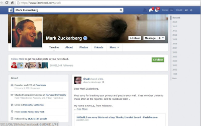 Facebook: hackerato il profilo di Mark Zuckerberg