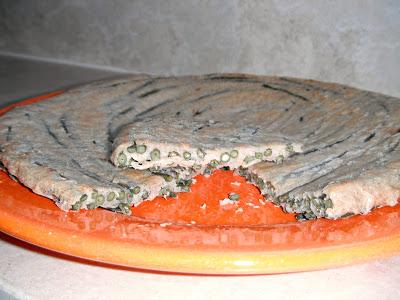 Finta frittata con fagiolini serpenti