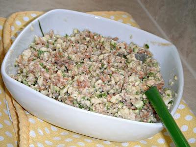 Farro, zucchine 