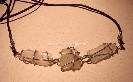 collana con pezzi di vetro levigati 2