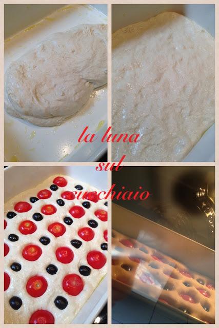 FOCACCIA SOFFICE CON POMODORINI E OLIVE