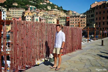 Reti di pescatori a Camogli 