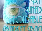 FREE Pattern Tutorial: Lined Foldable Market Borsa della Spesa, Ripiegabile Foderata