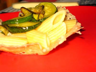 CESTINO DI PASTA CON LE ZUCCHINE