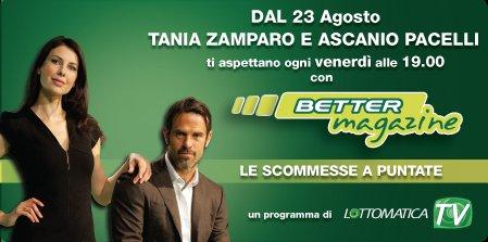 Lottomatica Tv lancia Better Magazine, dedicato alle quote per le scommesse