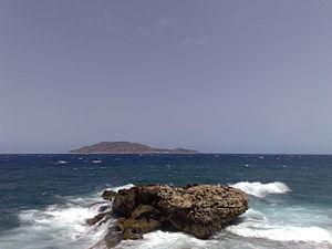 English: Levanzo view from Favignana Italiano:...