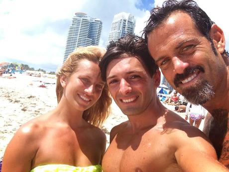 DANIELE POMPILI KATIA PEDROTTI E ASCANIO PACELLI A MIAMI ESTATE 2013 GOSSIP