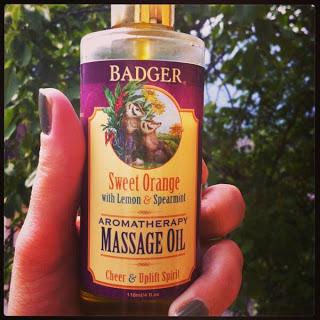 Badger : Sweet Orange Aromatherapy Massage Oil