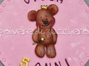 Cialda torta Orsetta sfumata pasta zucchero