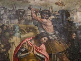 Torta di Sant’Alessandro “Il martirio di S. Alessandro” di Enea Salmeggia, nella chiesa di S. Alessandro in Colonna a Bergamo, dove pure l’artista è sepolto.