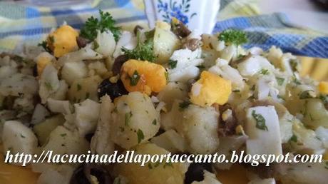 Baccalà condito in insalata