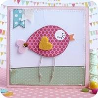 10-cafe-creativo - big shot- scrapbooking - biglietto card uccellino bird - festa bambini