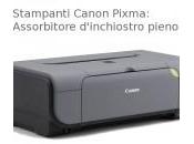 Stampanti Canon Pixma: assorbitore d’inchiostro pieno