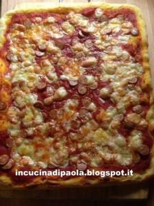 Pizza in teglia con preimpasto poolish