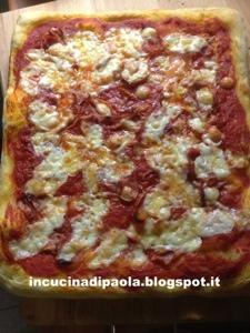 Pizza in teglia con preimpasto poolish