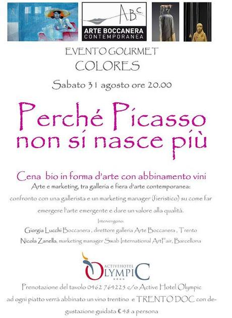 COLORES - perchè Picasso non si nasce più‏, evento gourmet