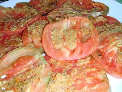 Pomodori al gratin e la generosità dell'orto