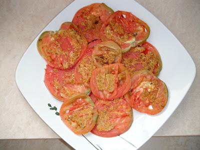 Pomodori al gratin e la generosità dell'orto