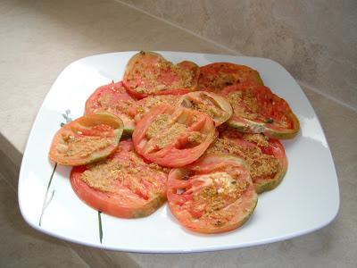 Pomodori al gratin e la generosità dell'orto