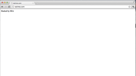 Il sito del New York Times è offline. Attacco hacker da parte del SEA?