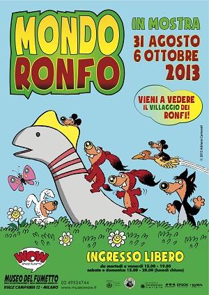 Dal 31 agosto i Ronfi invadono il Museo del fumetto di Milano “Wow Spazio Fumetto” WOW Spazio Fumetto Adriano Carnevali 