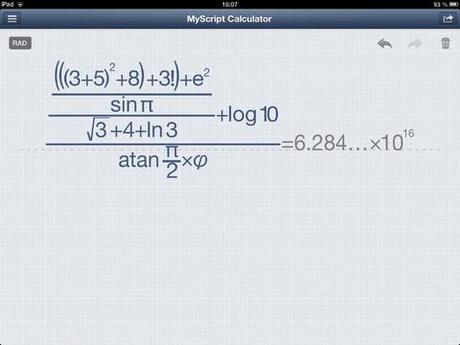 MyScript Calculator, la calcolatrice a mano libera | Recensione Applecentury