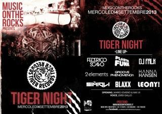 4/9 Tiger Night @ Music on The Rocks Positano (Sa)