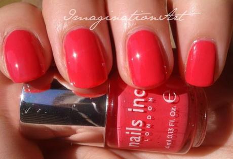 nails inc. brook street rosa pink coral corallo swatches swatch smalto polish nail lacquer unghie