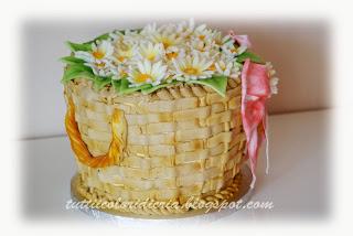 Cake: Cestino di margherite