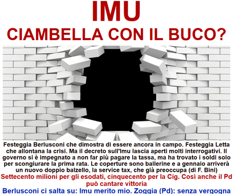 Berlusconi: l'imbroglione dell'IMU (ma anche Enrico Letta non scherza)