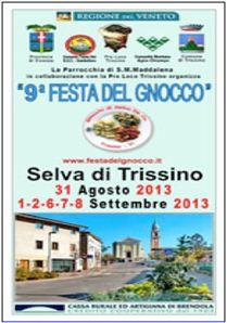 Festa dello gnocco 2013 a Selva di Trissino da sabato 31 agosto a domenica 8 settembre 2013 