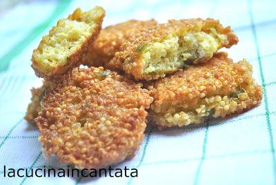 frittelle di quinoa....una bella novita' per tutti..e gluten free!!