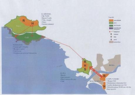 Sintesi grafica della variante al progetto di Condotte