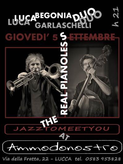 The Real Pianoless Duo, un nuovo appuntamento di JAZZtoMEETyou at Ammodonostro giovedì 5 settembre