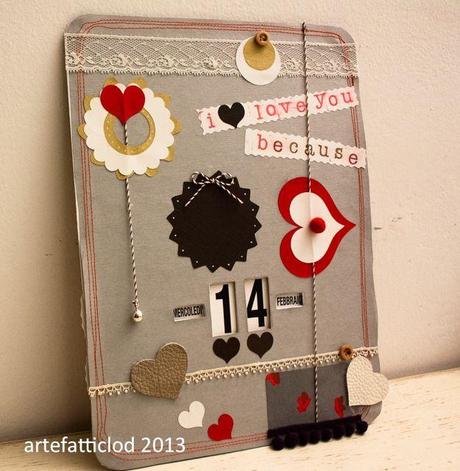 san valentino... prove di scrapbooking!