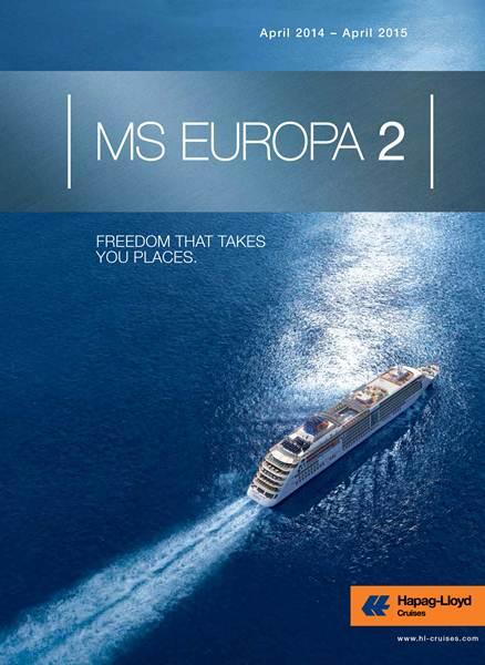 Hapag-Lloy Cruises presenta il nuovo catalogo 2014/2015 della lussuosa Europa 2