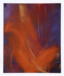 Alessandra Angelini, Ignis, 2005, tempere con pigmenti naturali, su tela di cotone, cm 120x100
