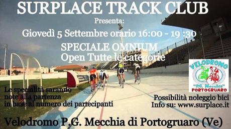 Giovedì 5 Settembre Omnium Open al Velodromo Mecchia