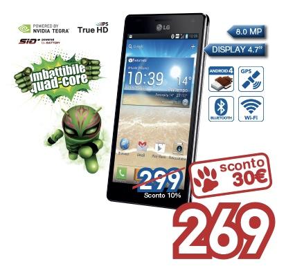 Galaxy Note 2 a 399€ e Optimus 4X HD 269€ presso Euronics