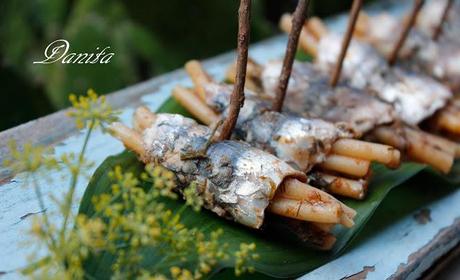 Pasta chi saidi (Pasta con le sarde) finger food