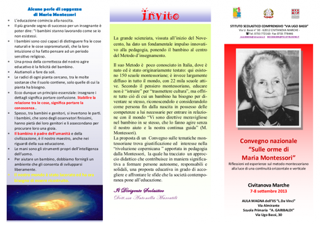 “Sulle orme di Maria Montessori”, convegno a Civitanova Marche (Mc)