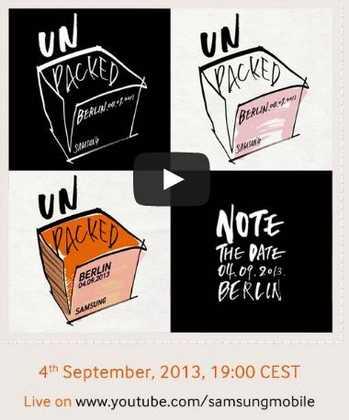 Samsung diretta Live TV streaming presentazione Galaxy Note 3 Ore 19.00