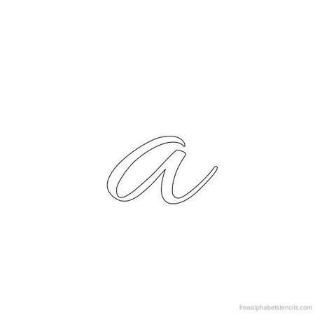 Allura Cursive Alfabeto A