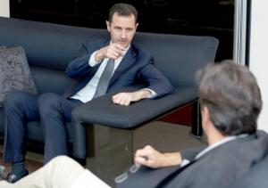 Syrian President Assad in interview with Le Figaro